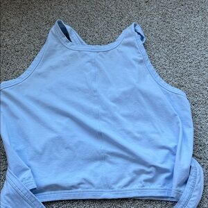 Lululemon Twist Me Up Crop Tank Light Blue (no size tag 10/12)